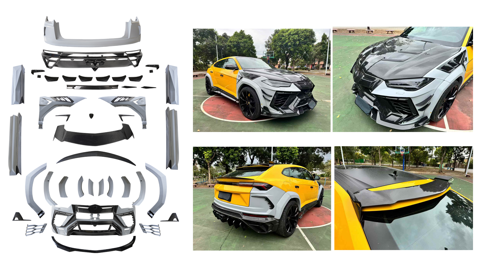 As long as you provide the customized products data,factory will made the high quality finished products you want.Dry carbon,wet carbon,PP materials to choose from 
