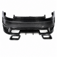 Rear Bumper Assembly Square Exhaust Tip