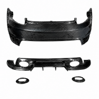 Rear Bumper Assembly Round Exhaust Tip